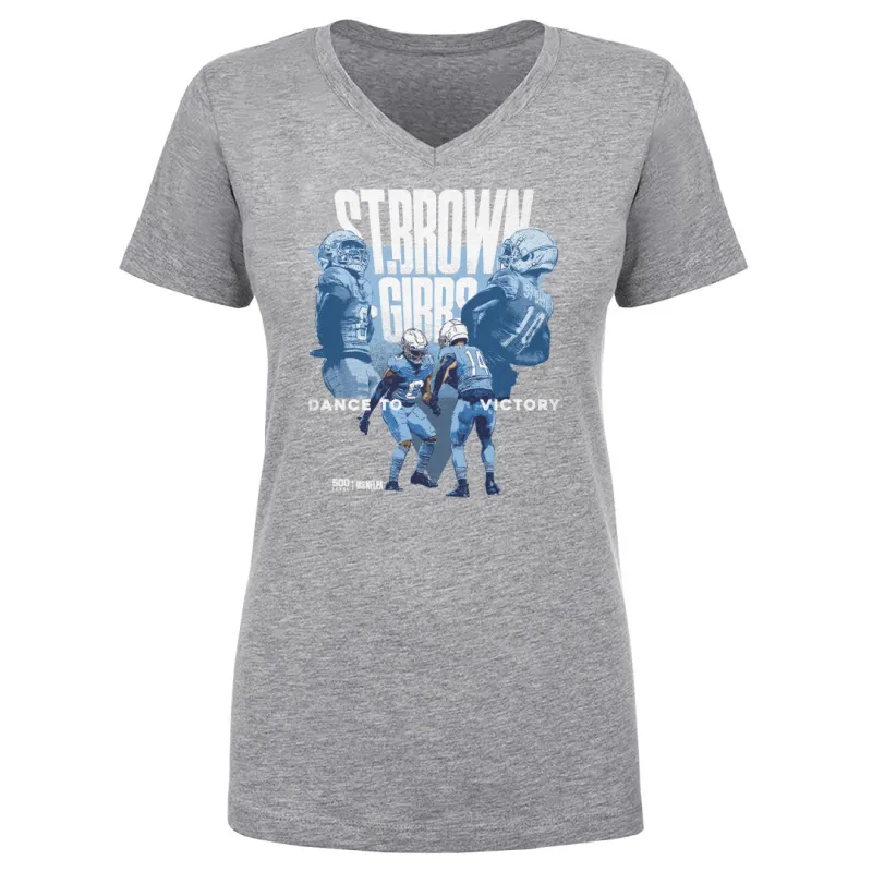 Jahmyr Gibbs & Amon Ra St. Brown Detroit Victory Dance WHT sold by 500 Level