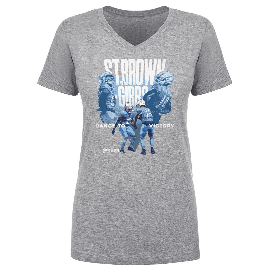 Jahmyr Gibbs & Amon Ra St. Brown Detroit Victory Dance WHT sold by 500 Level