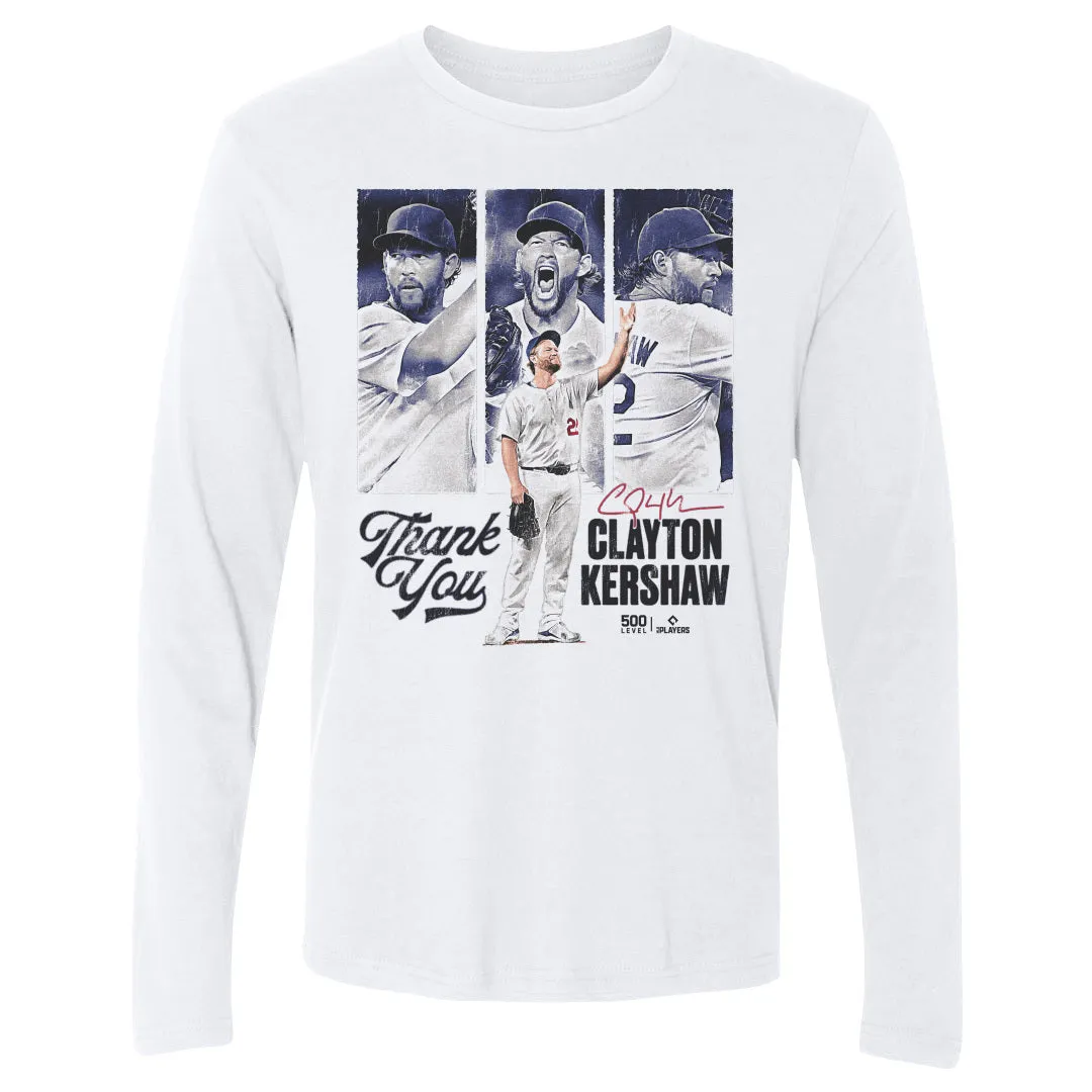 Clayton Kershaw Los Angeles D Thank You sold by 500 Level