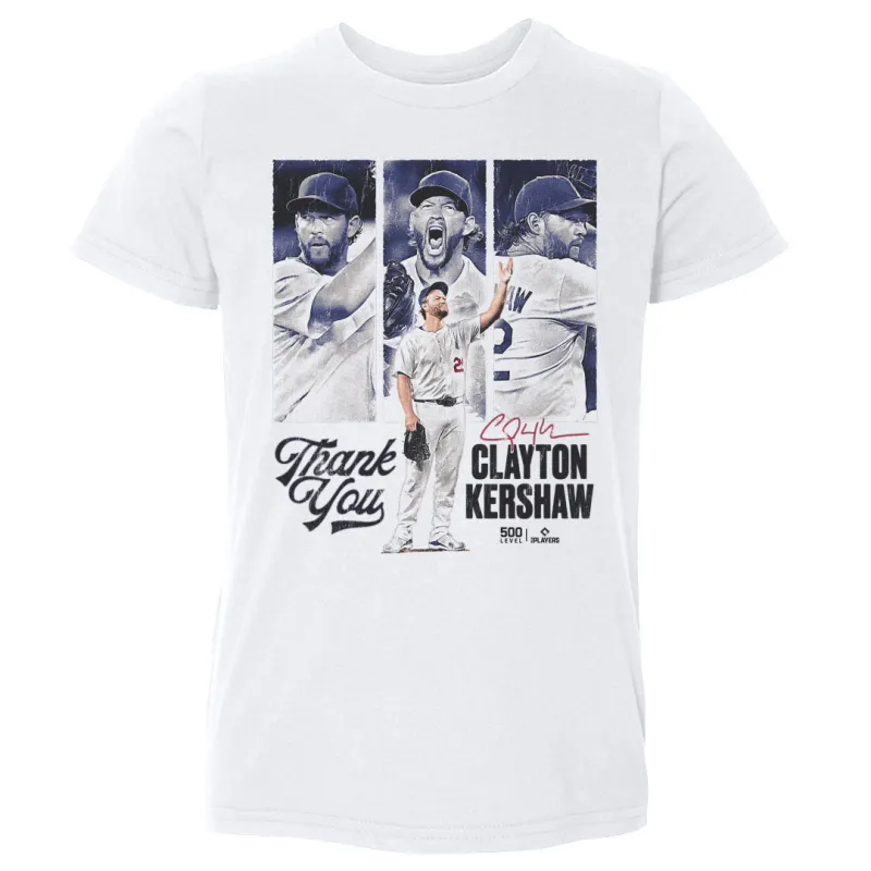 Clayton Kershaw Los Angeles D Thank You sold by 500 Level
