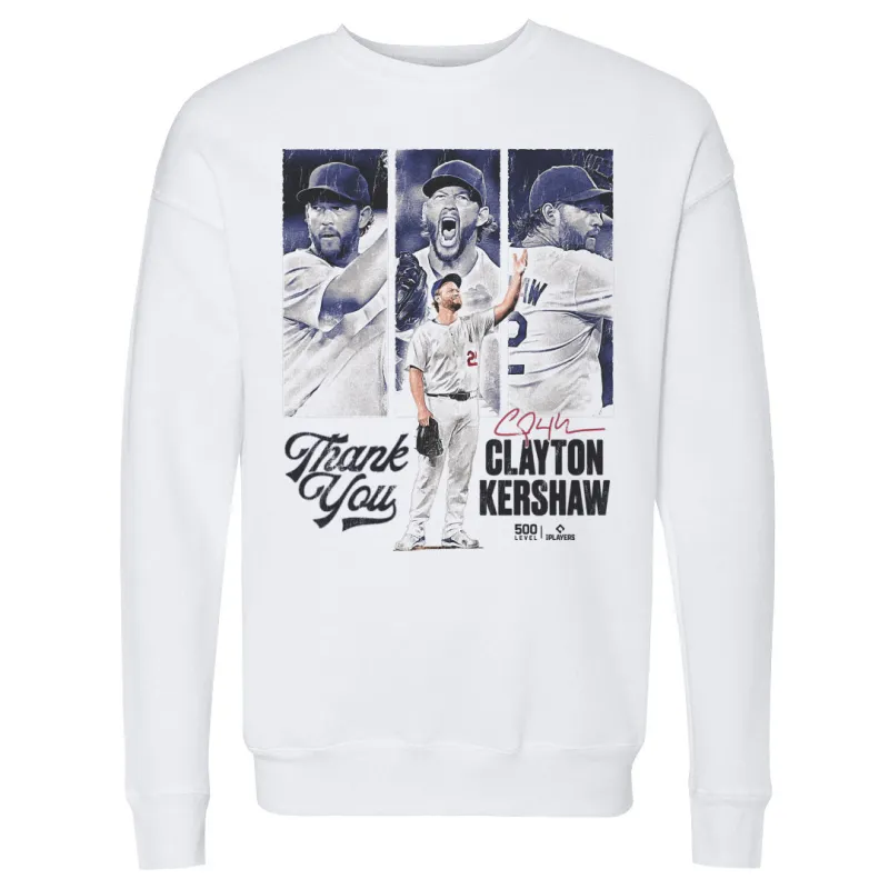 Clayton Kershaw Los Angeles D Thank You sold by 500 Level