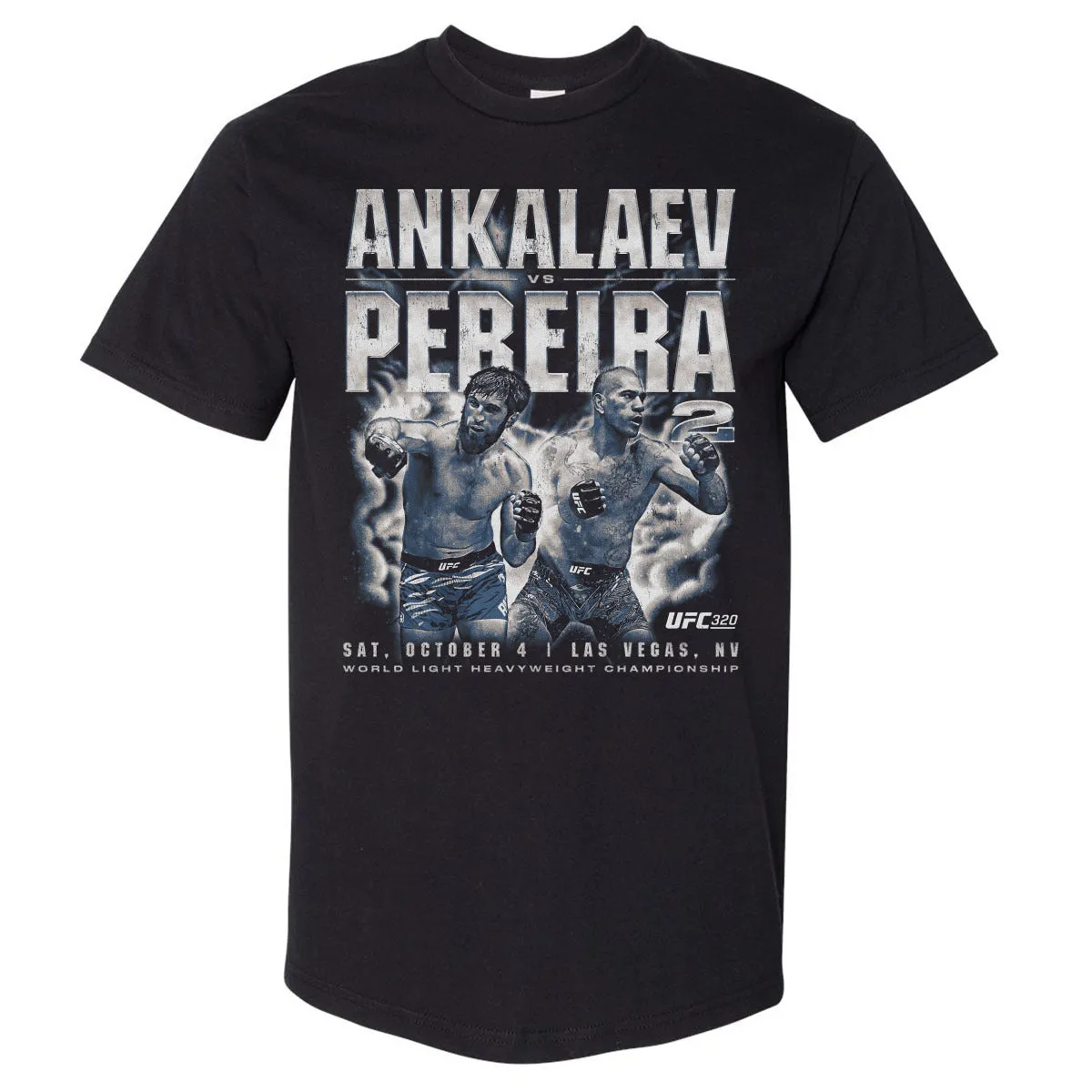 UFC 320 Pereira vs Ankalaev Vintage WHT sold by 500 Level