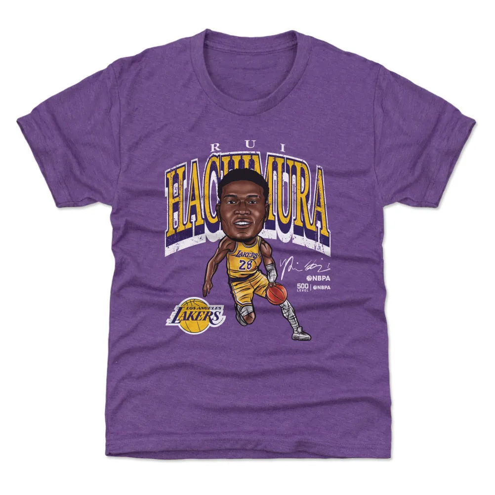 Rui Hachimura Los Angeles Lakers Cartoon WHT sold by 500 Level product image thumbnail 2