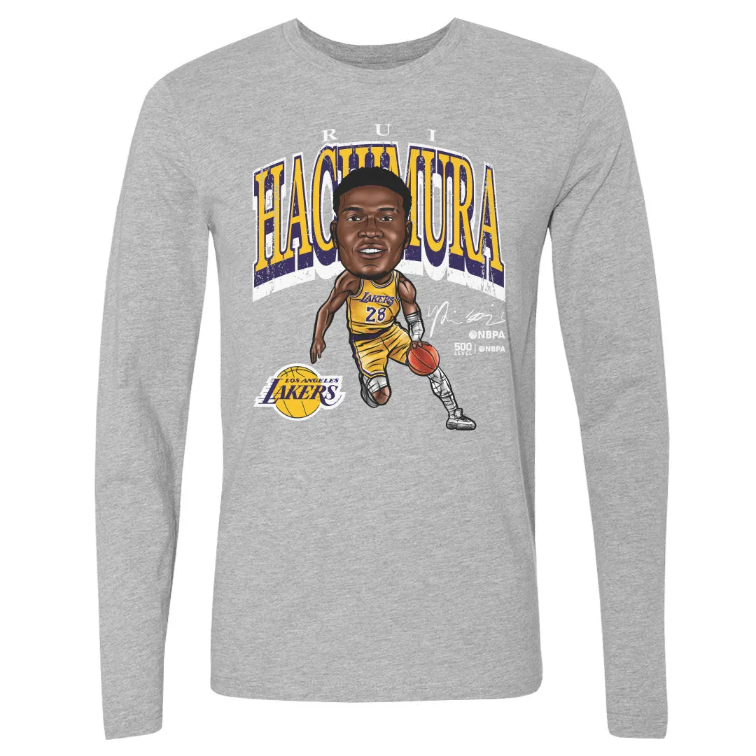 Rui Hachimura Los Angeles Lakers Cartoon WHT sold by 500 Level