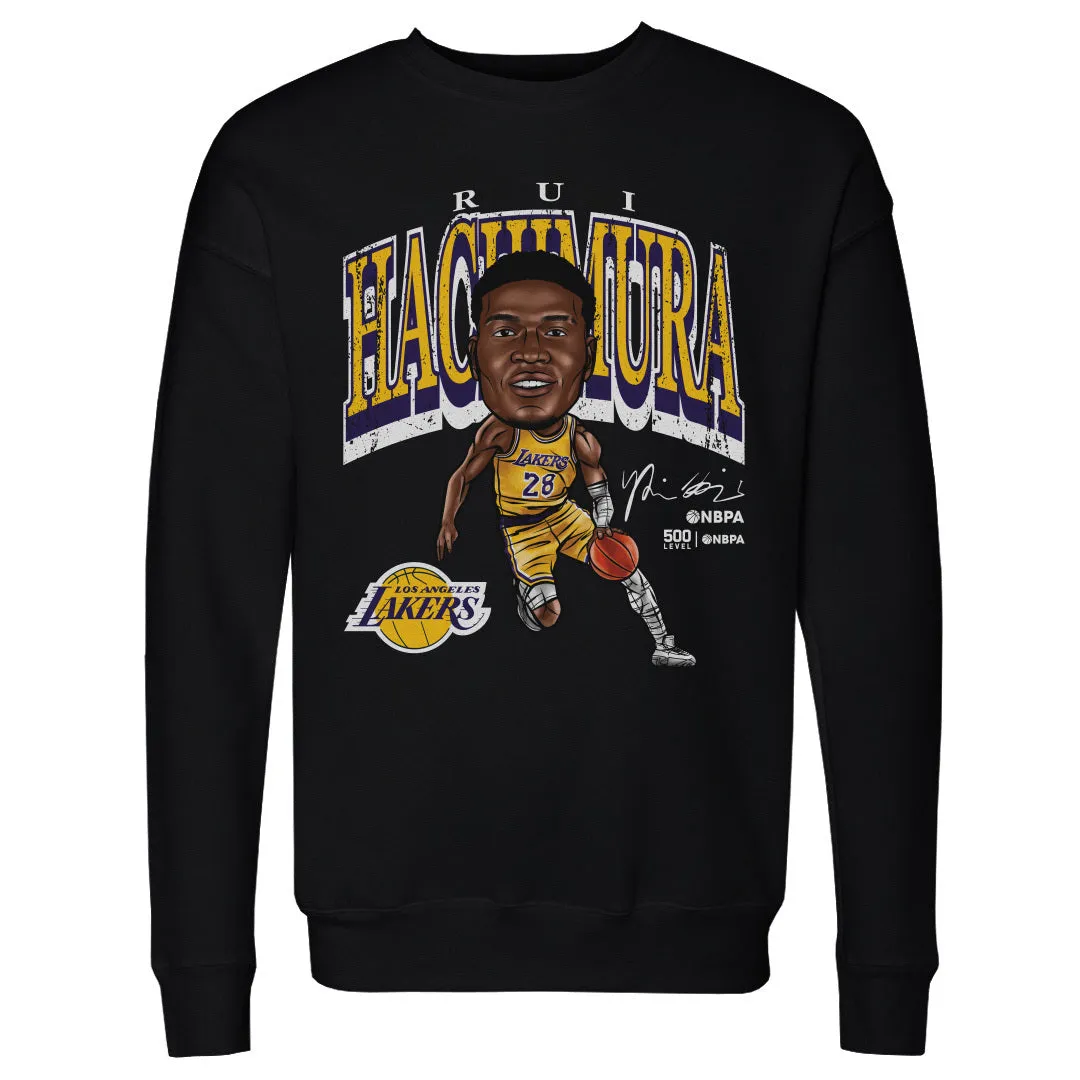 Rui Hachimura Los Angeles Lakers Cartoon WHT sold by 500 Level