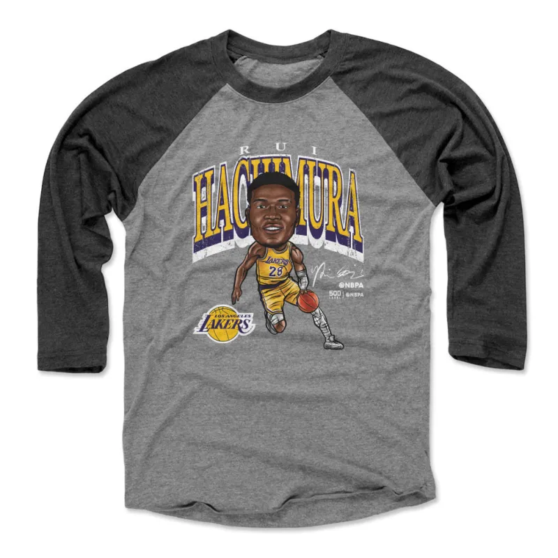 Rui Hachimura Los Angeles Lakers Cartoon WHT sold by 500 Level