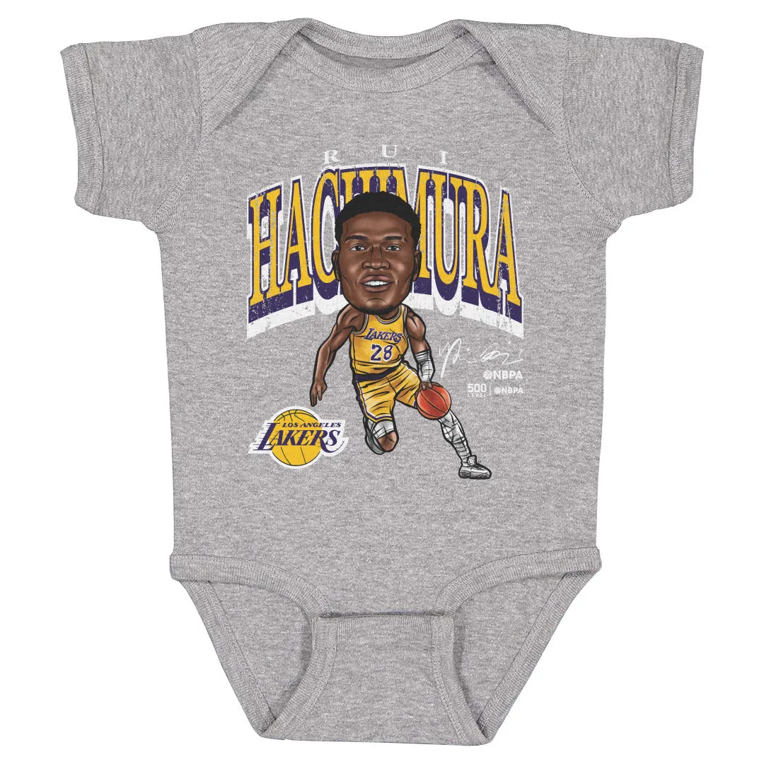 Rui Hachimura Los Angeles Lakers Cartoon WHT sold by 500 Level