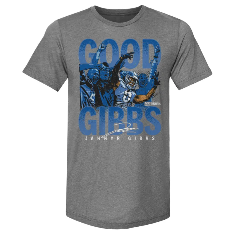 Jahmyr Gibbs Detroit Crowd Celebration WHT sold by 500 Level