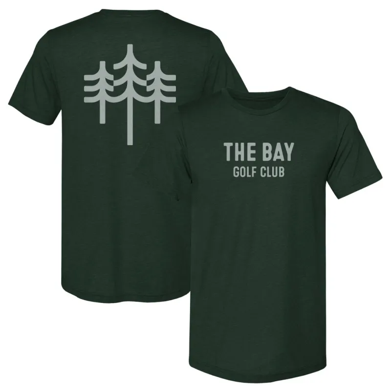 The Bay Golf Club Wordmark Trees F&B WHT sold by 500 Level