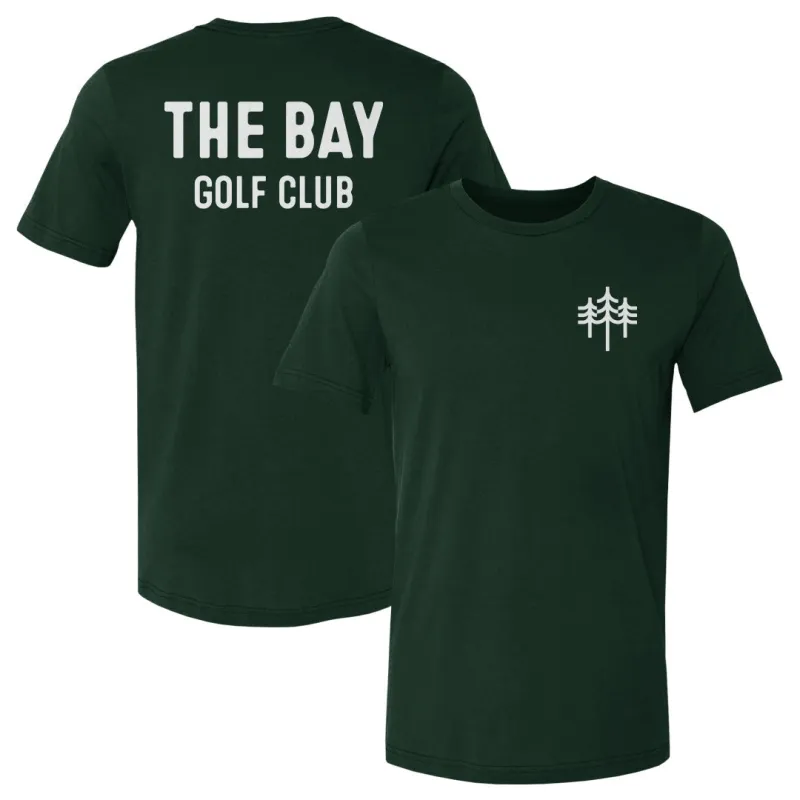 The Bay Golf Club Trees Wordmark F&B WHT sold by 500 Level