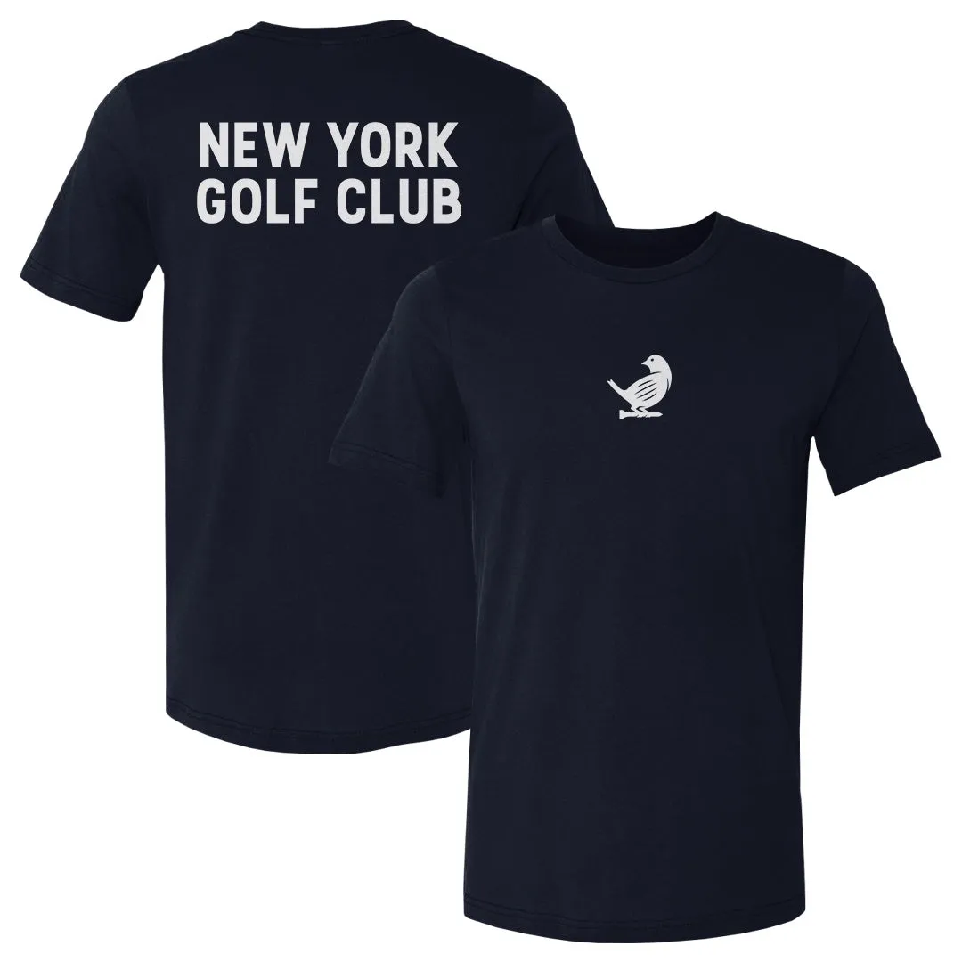 New York Golf Club Birdie Small Wordmark F&B WHT sold by 500 Level