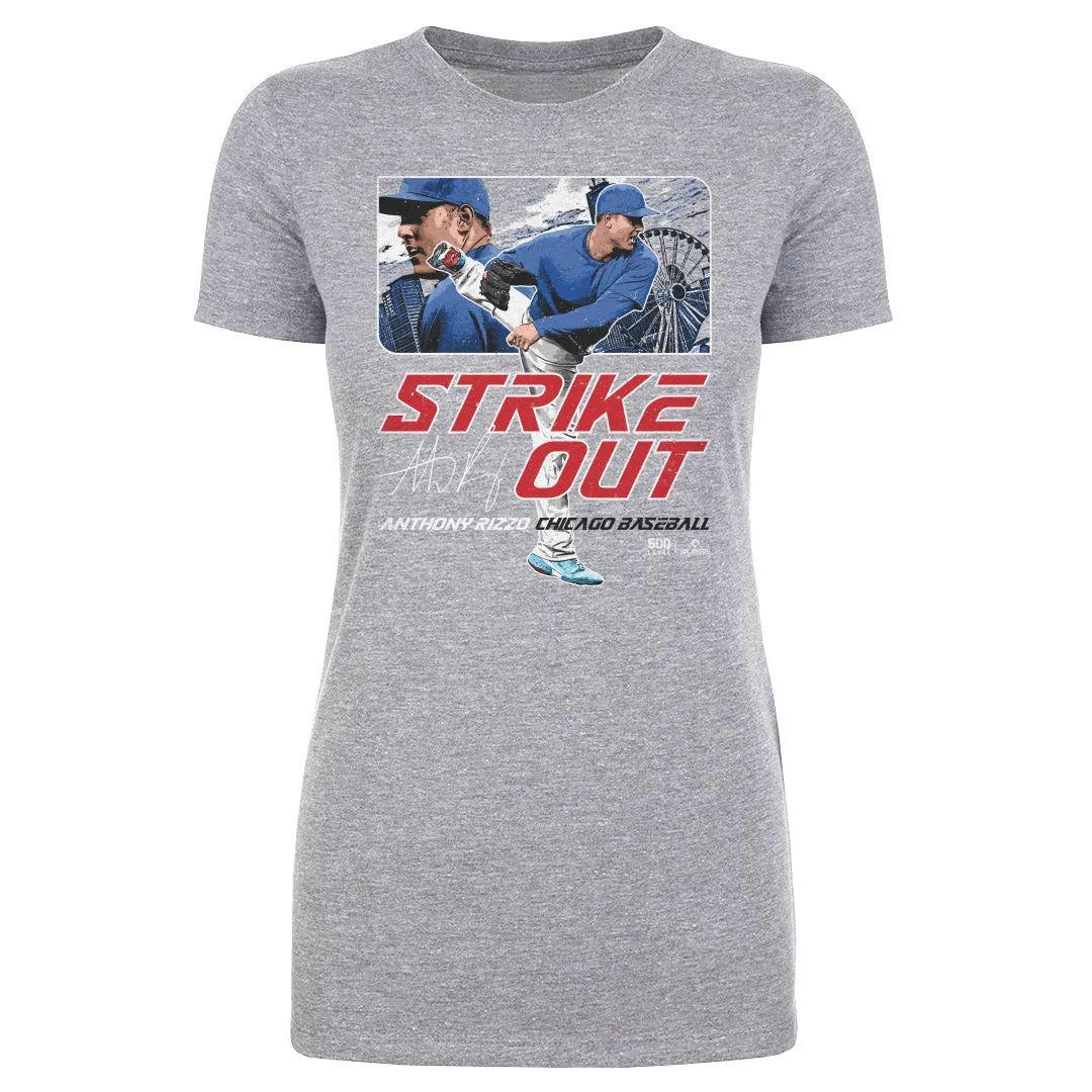 Anthony Rizzo Chicago C Strikeout WHT sold by 500 Level