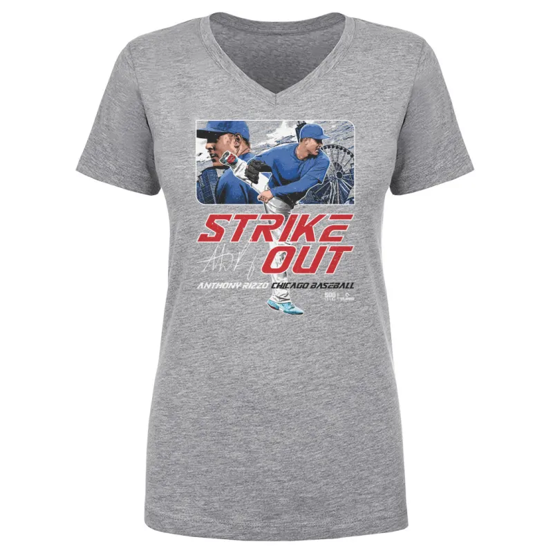 Anthony Rizzo Chicago C Strikeout WHT sold by 500 Level