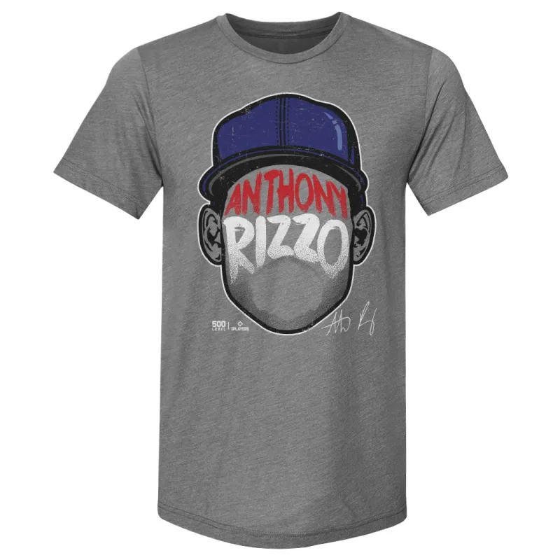 Anthony Rizzo Chicago C Player Silhouette WHT made by 500 Level