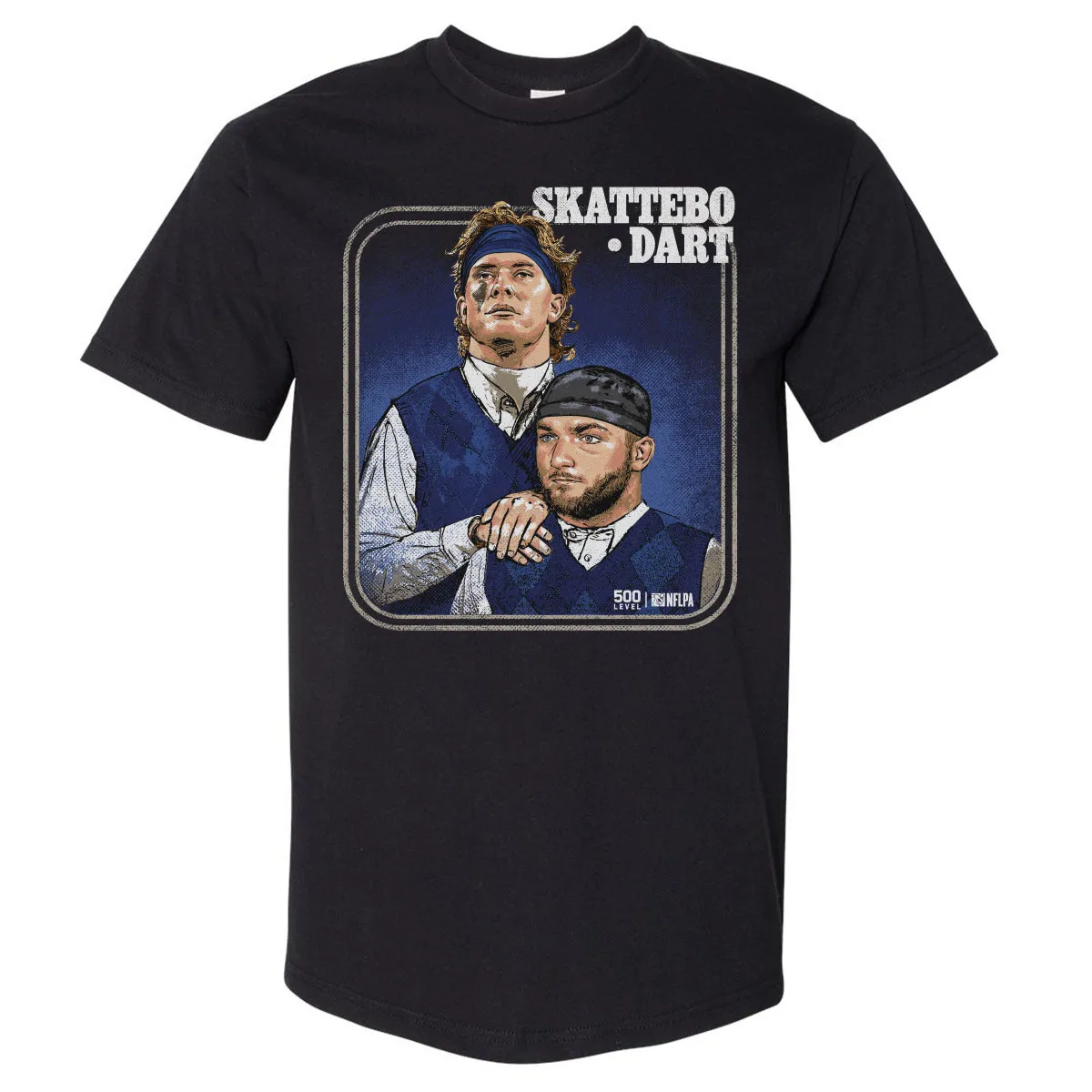 Jaxson Dart & Cam Skattebo New York G Step Brothers WHT sold by 500 Level