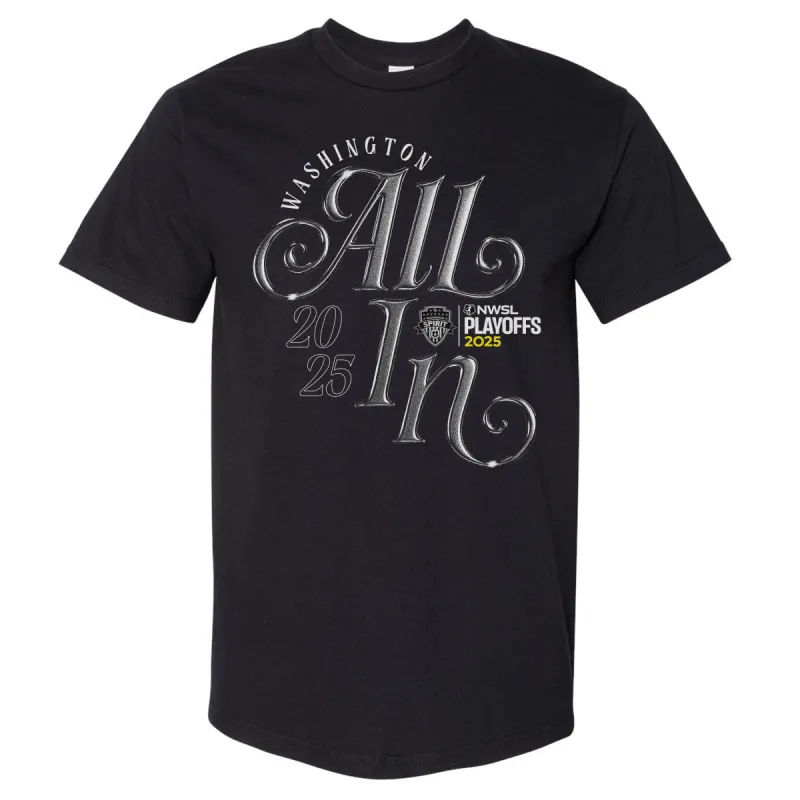 Washington Spirit NWSL Playoff All In 2025 WHT sold by 500 Level