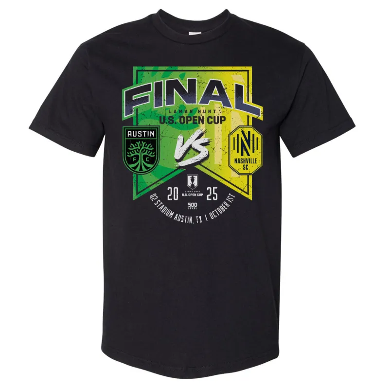U.S. Open Cup 2025 Austin FC Vs. Nashville SC WHT sold by 500 Level