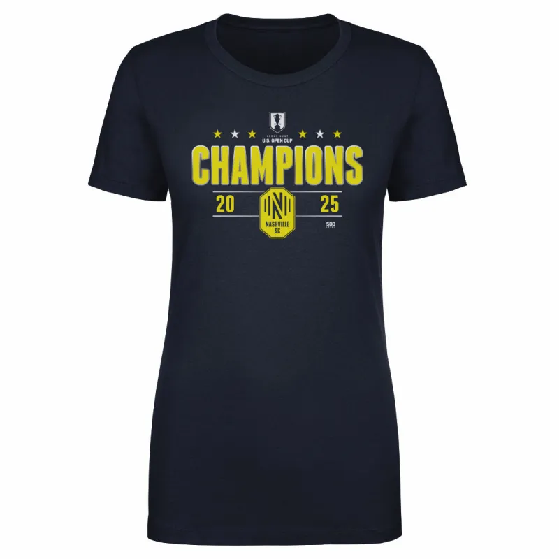 U.S. Open Cup 2025 Nashville SC Champions WHT sold by 500 Level