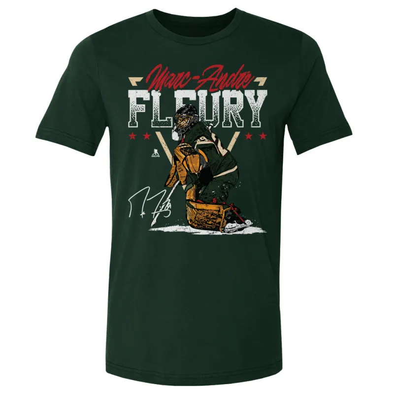 Marc-Andre Fleury Minnesota Triangle Name WHT sold by 500 Level