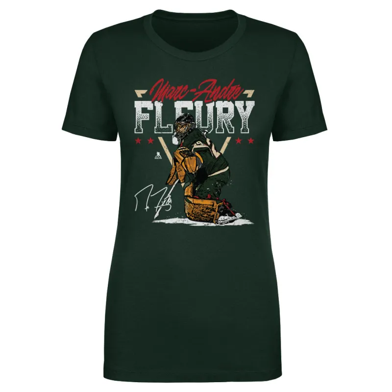 Marc-Andre Fleury Minnesota Triangle Name WHT sold by 500 Level