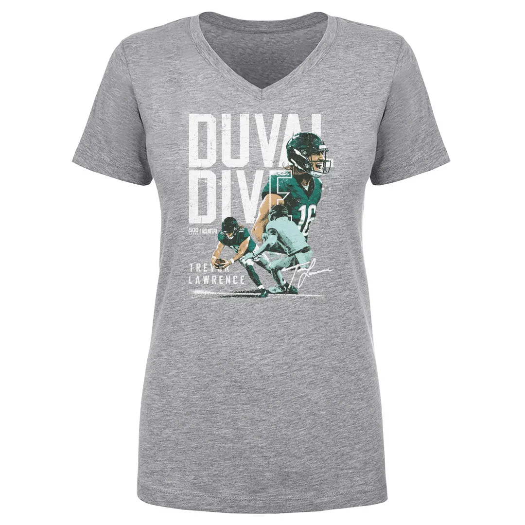 Trevor Lawrence Jacksonville Duval Dive WHT sold by 500 Level