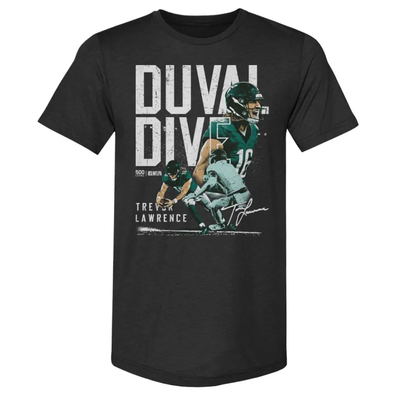 Trevor Lawrence Jacksonville Duval Dive WHT sold by 500 Level