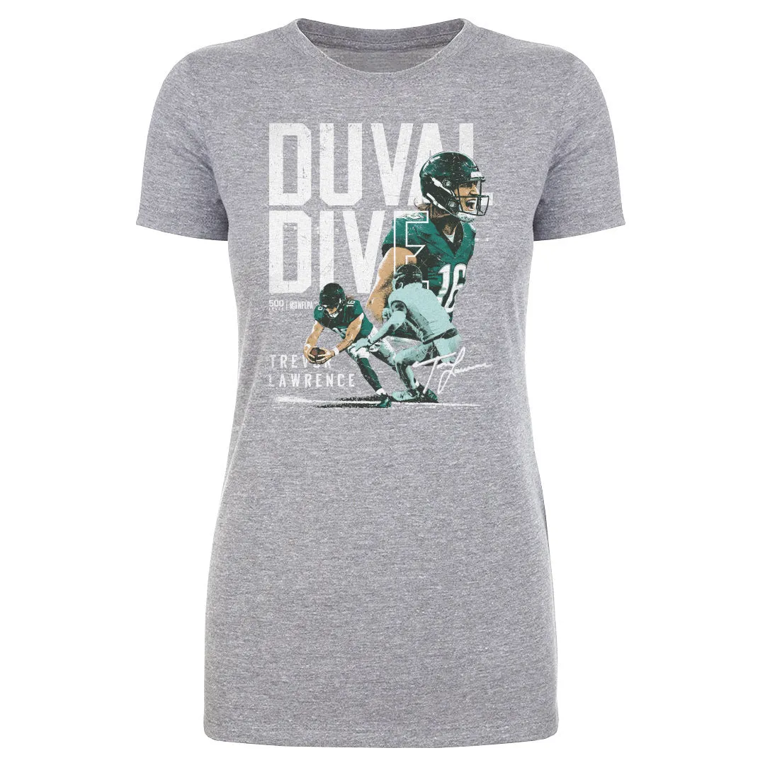 Trevor Lawrence Jacksonville Duval Dive WHT sold by 500 Level