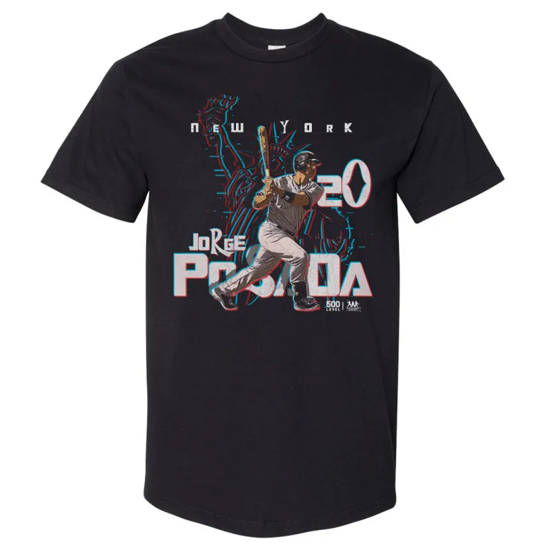 Jorge Posada New York Y 3D Graphic WHT sold by 500 Level