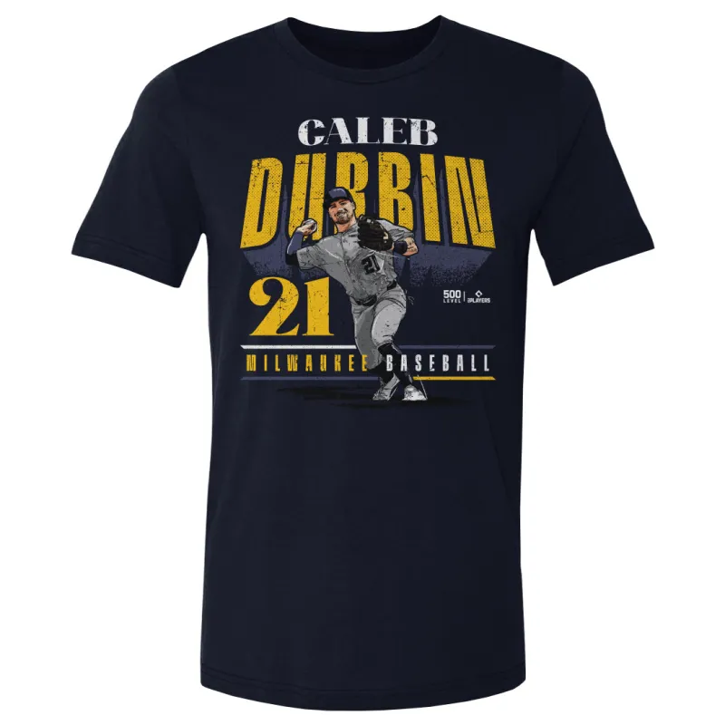 Caleb Durbin Milwaukee Player Name WHT sold by 500 Level