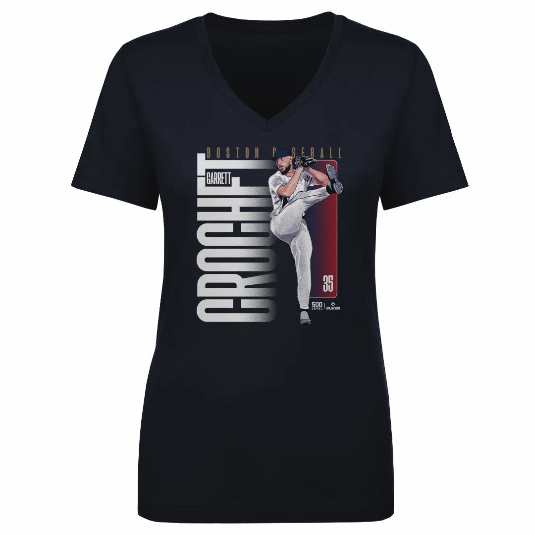 Garrett Crochet Boston Vertical Name WHT sold by 500 Level