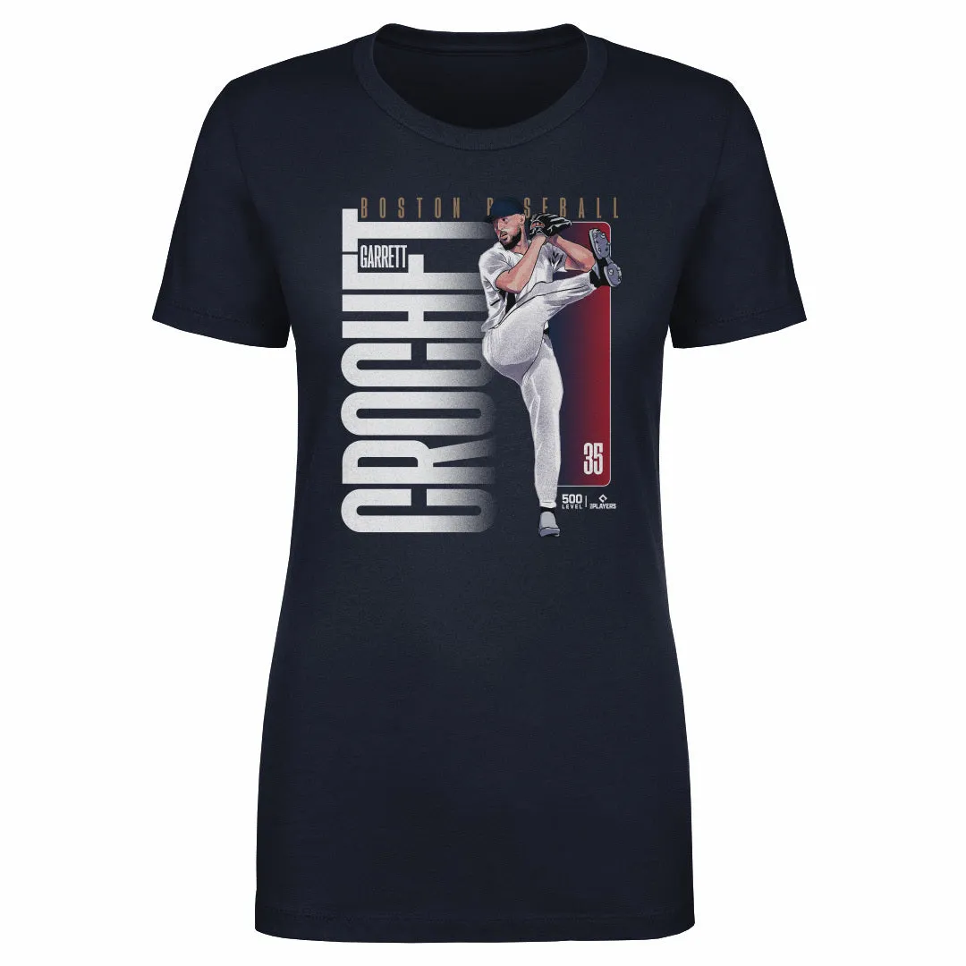 Garrett Crochet Boston Vertical Name WHT sold by 500 Level