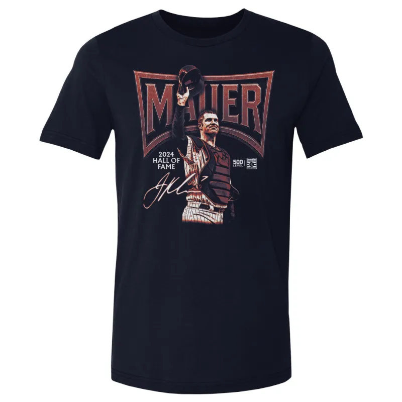 Joe Mauer Minnesota Banner Bitmap WHT sold by 500 Level