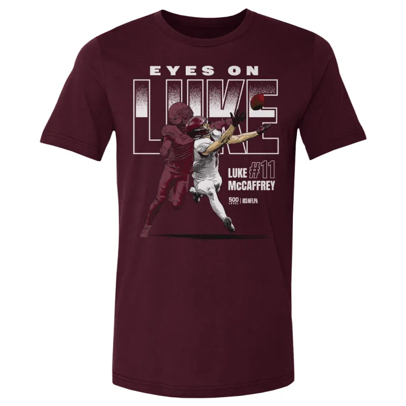 Luke McCaffrey Washington Eyes On Luke WHT sold by 500 Level