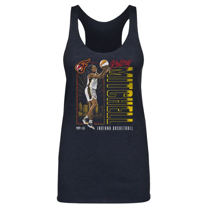 Kelsey Mitchell Indiana Fever Vertical Name WHT sold by 500 Level