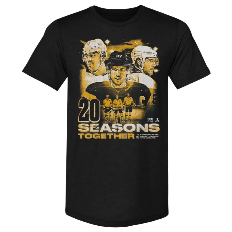 Sidney Crosby Kris Letang & Evgeni Malkin Pittsburgh 20 Seasons WHT sold by 500 Level