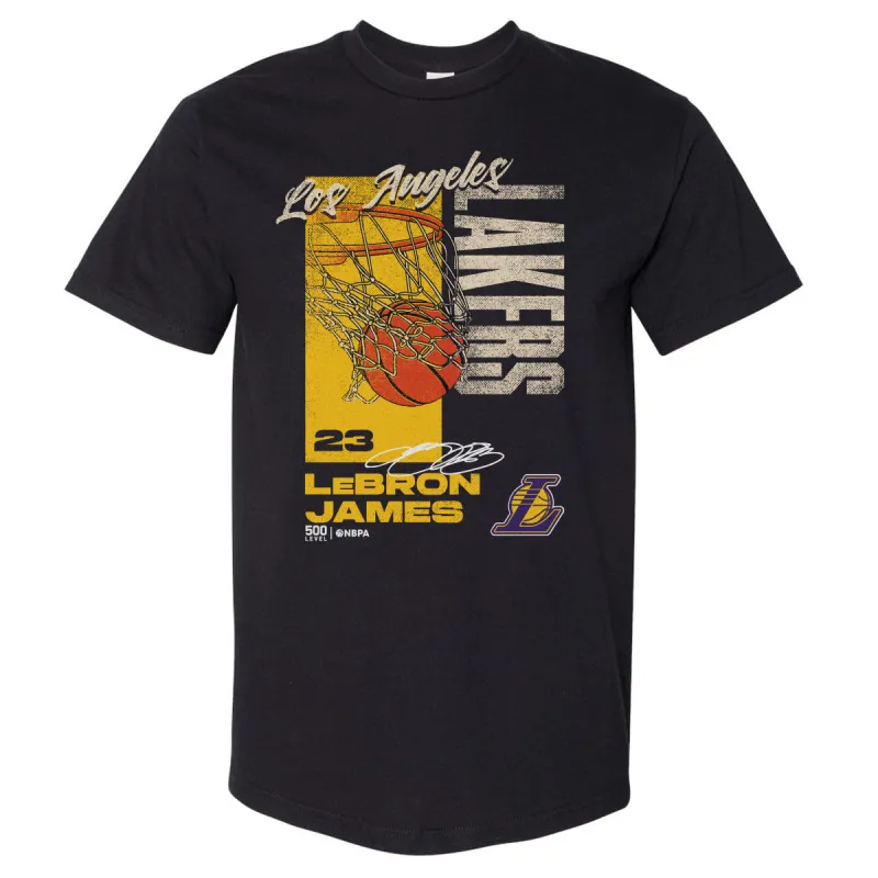 LeBron James Los Angeles Lakers All Net WHT sold by 500 Level