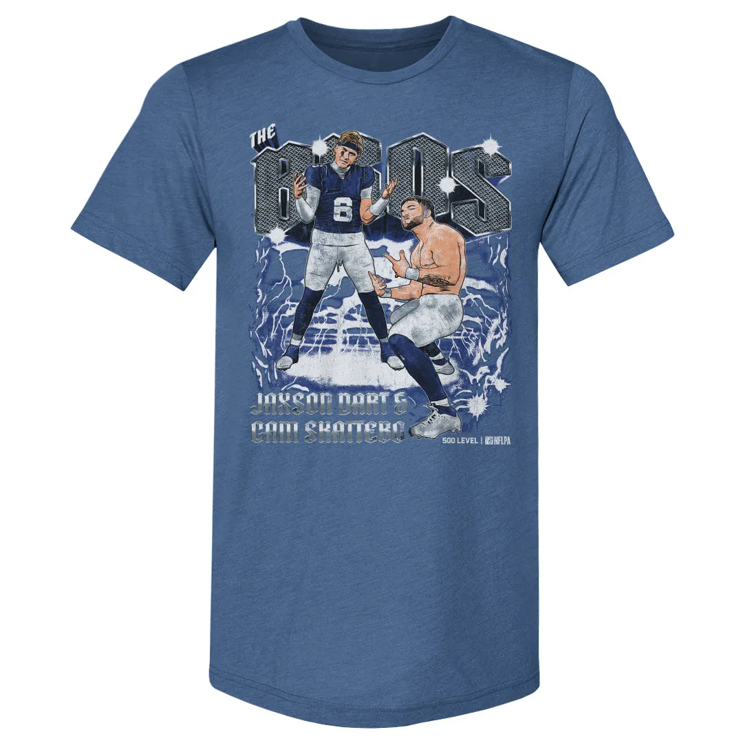 Jaxson Dart & Cam Skattebo New York G The Bros WHT sold by 500 Level product image thumbnail 2