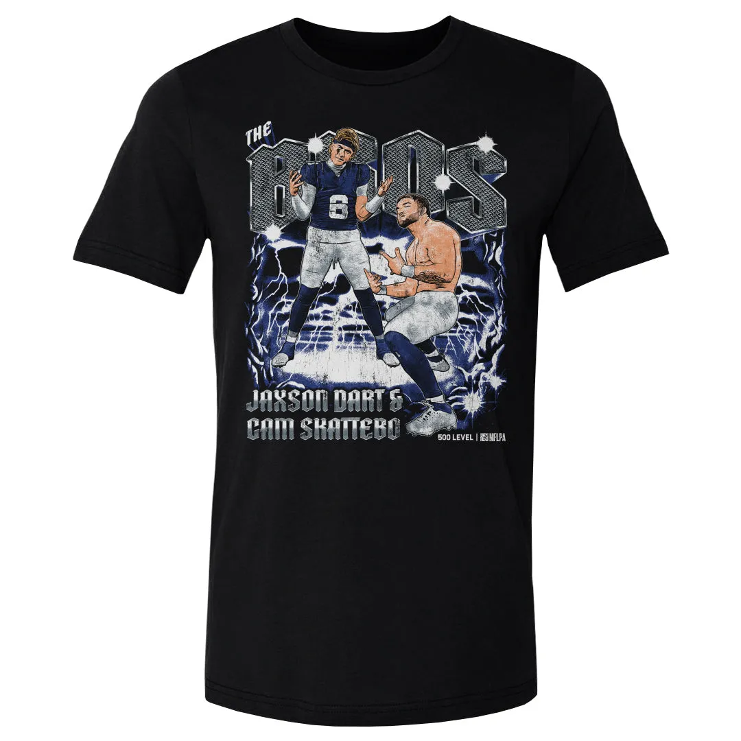 Jaxson Dart & Cam Skattebo New York G The Bros WHT sold by 500 Level