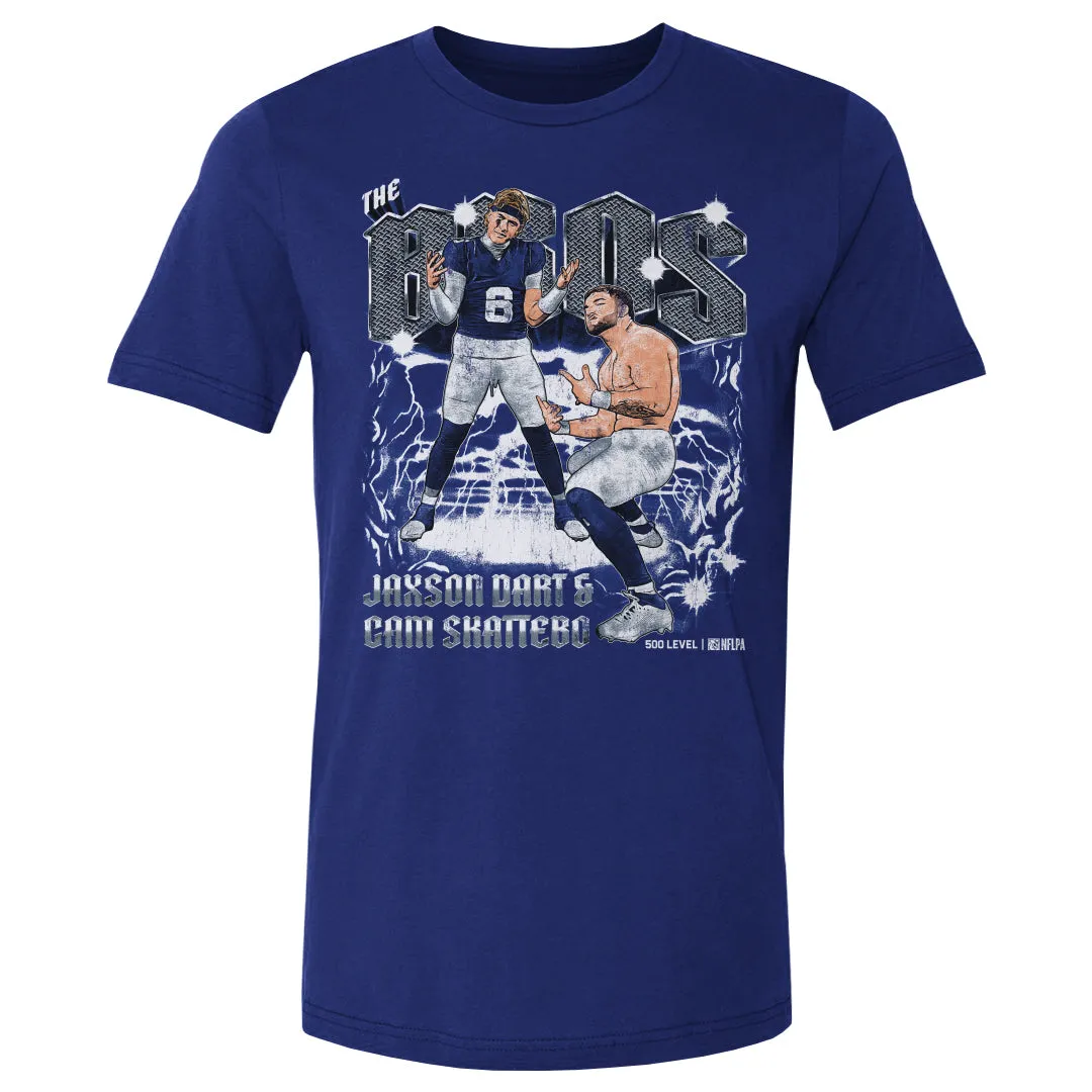 Jaxson Dart & Cam Skattebo New York G The Bros WHT sold by 500 Level product image thumbnail 2