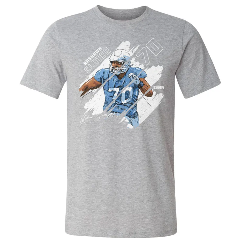 Rashawn Slater Los Angeles C Stripes WHT sold by 500 Level