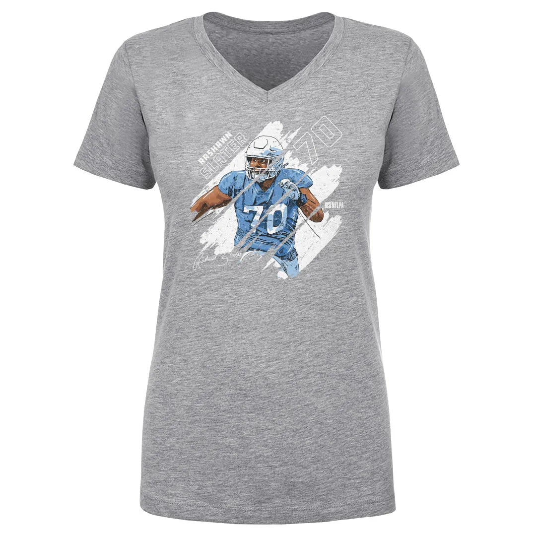 Rashawn Slater Los Angeles C Stripes WHT sold by 500 Level