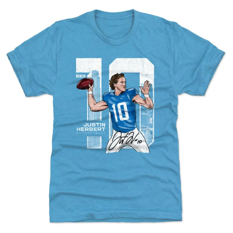 Justin Herbert Throw WHT sold by 500 Level