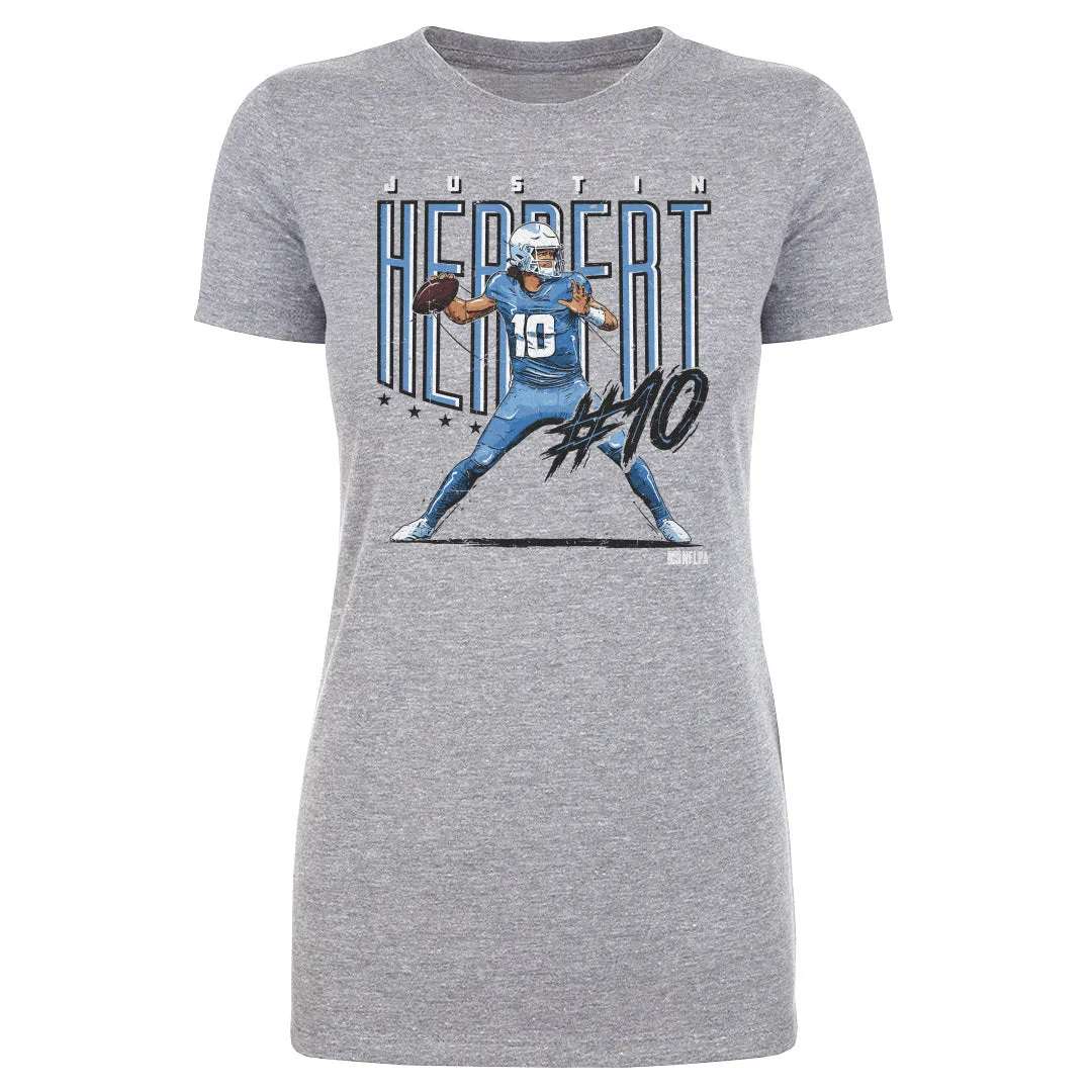 Justin Herbert Los Angeles C Player Name WHT sold by 500 Level