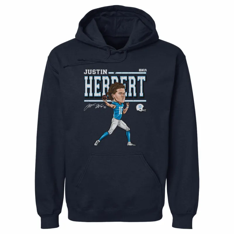 Justin Herbert Cartoon WHT sold by 500 Level