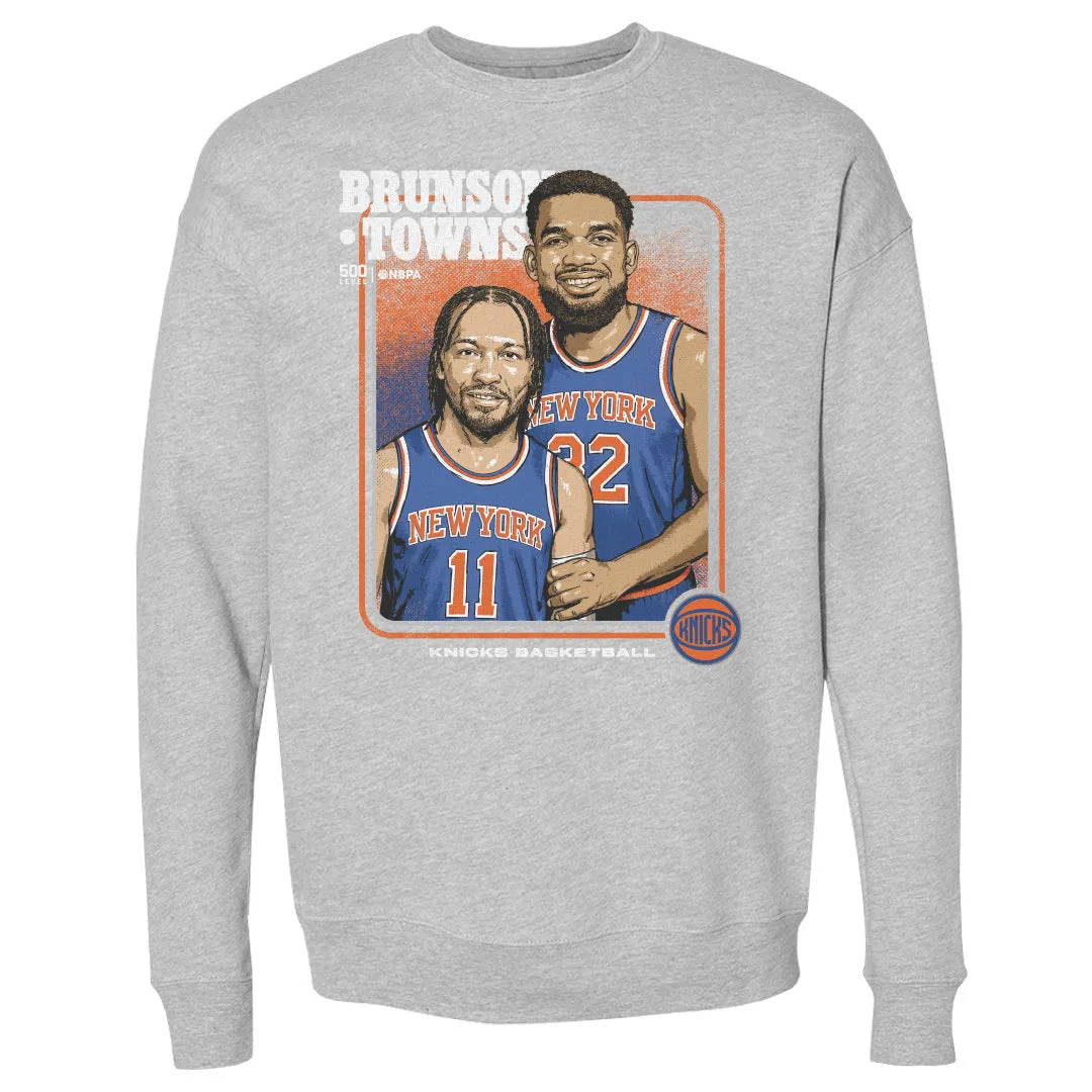 Jalen Brunson & Karl-Anthony Towns New York Knicks Step Brothers WHT sold by 500 Level