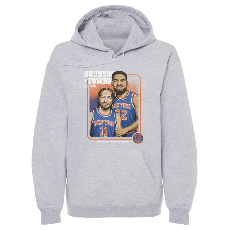 Jalen Brunson & Karl-Anthony Towns New York Knicks Step Brothers WHT sold by 500 Level