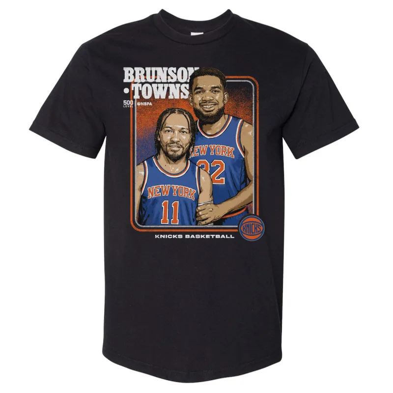 Jalen Brunson & Karl-Anthony Towns New York Knicks Step Brothers WHT sold by 500 Level