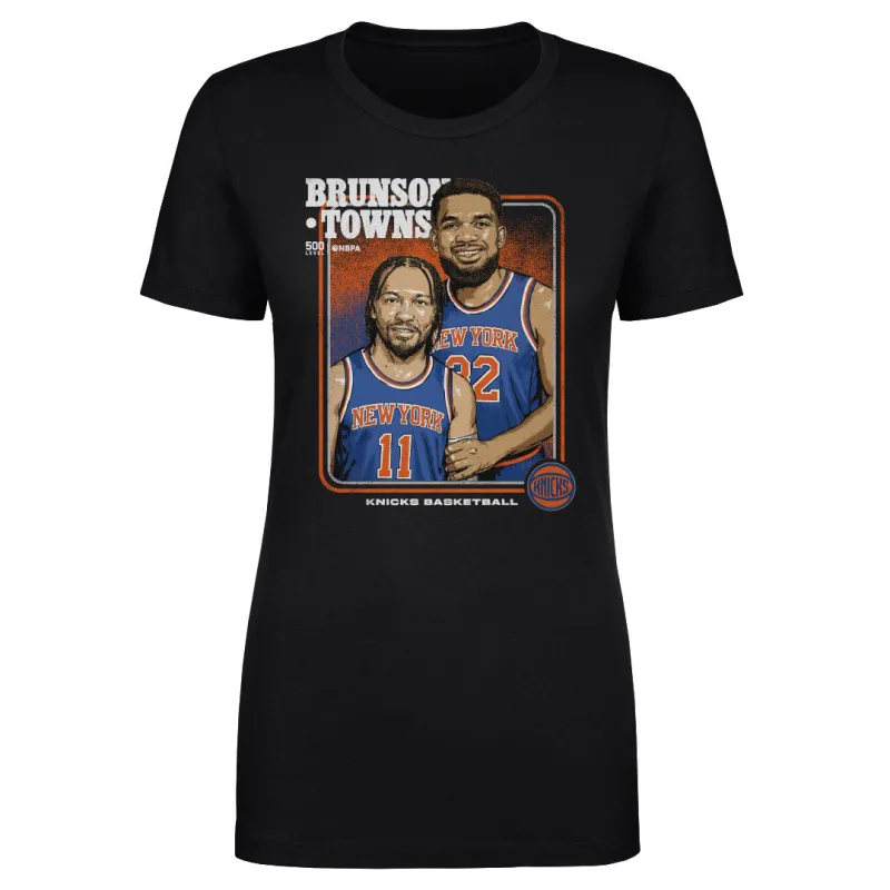 Jalen Brunson & Karl-Anthony Towns New York Knicks Step Brothers WHT sold by 500 Level