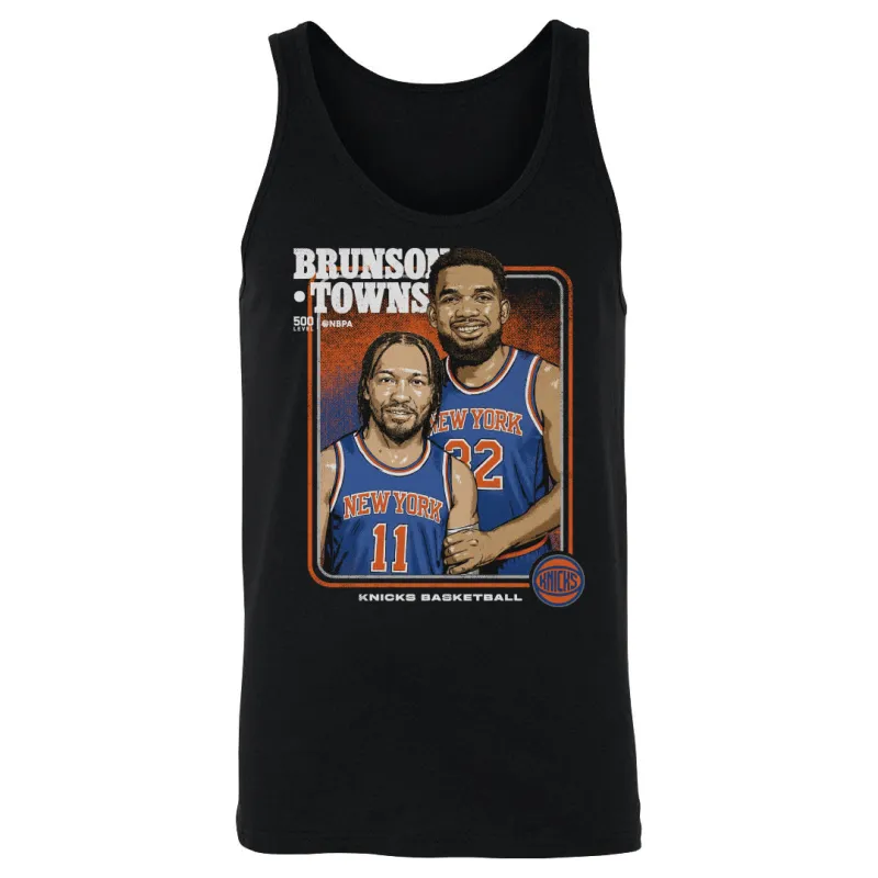 Jalen Brunson & Karl-Anthony Towns New York Knicks Step Brothers WHT sold by 500 Level