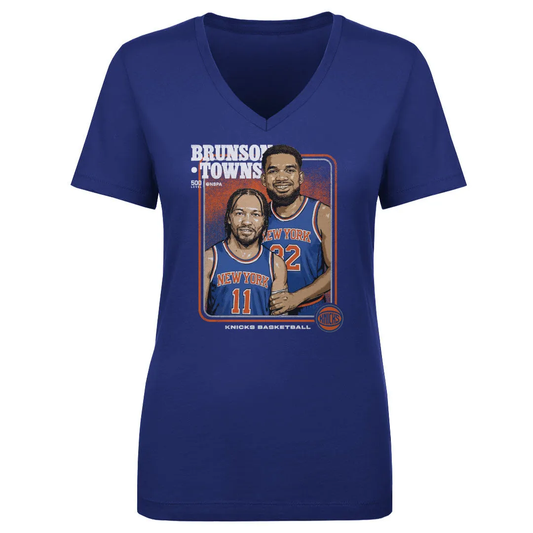 Jalen Brunson & Karl-Anthony Towns New York Knicks Step Brothers WHT sold by 500 Level product image thumbnail 2